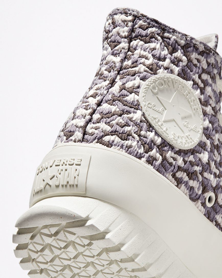 Women's Converse Chuck Taylor All Star Lugged 2.0 Jacquard High Top Shoes Brown | AU 5E613R